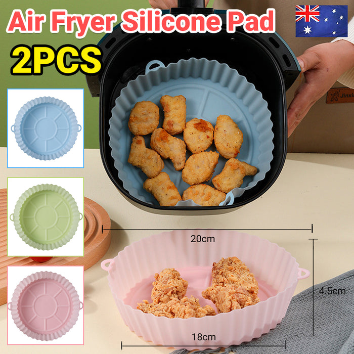 Air Fryer Silicone Pots Reusable Non-Stick Heat-Resistant