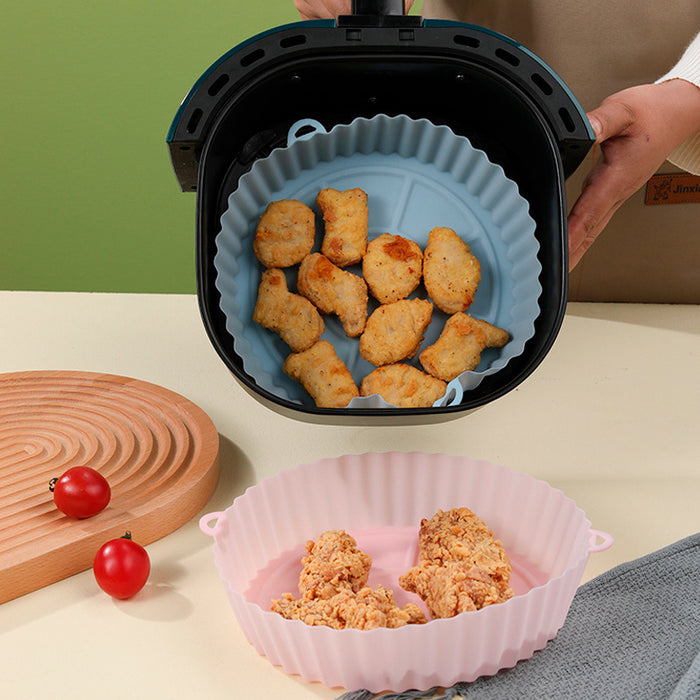 Air Fryer Silicone Pots Reusable Non-Stick Heat-Resistant