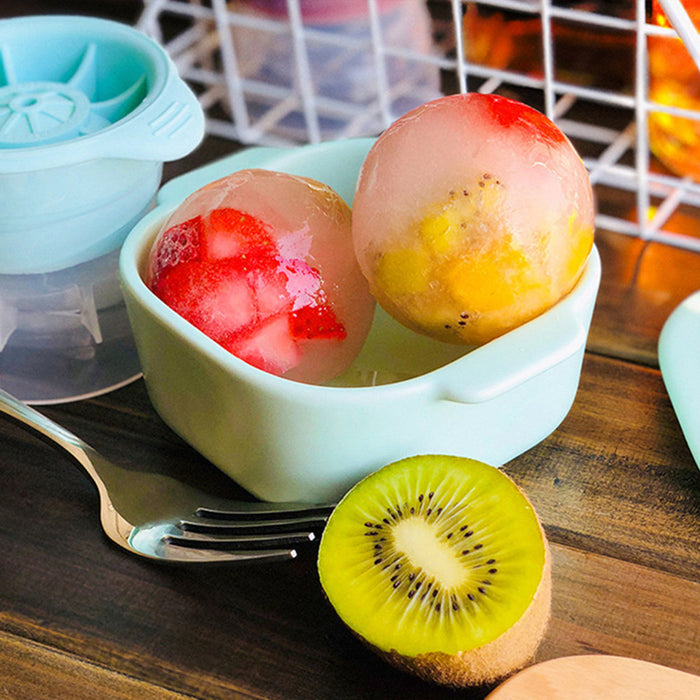 4 Pcs Cocktail Sphere Ice Cube Maker Silicone Easy Release