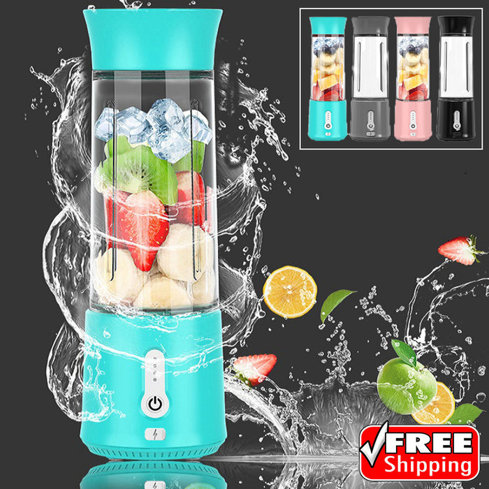 Portable USB Blender, 150W, 6 Blades, 500ml Capacity, Rechargeable Lithium Battery