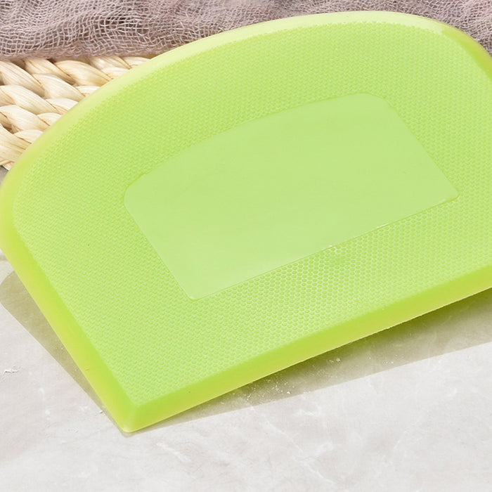 2 Pcs Dough Scrapers Food Grade PE Anti-slip 12x9.5cm