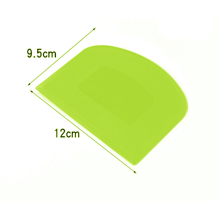 2 Pcs Dough Scrapers Food Grade PE Anti-slip 12x9.5cm