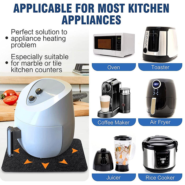 Heat Resistant Kitchen Appliance Mat Felt Silicone Slider