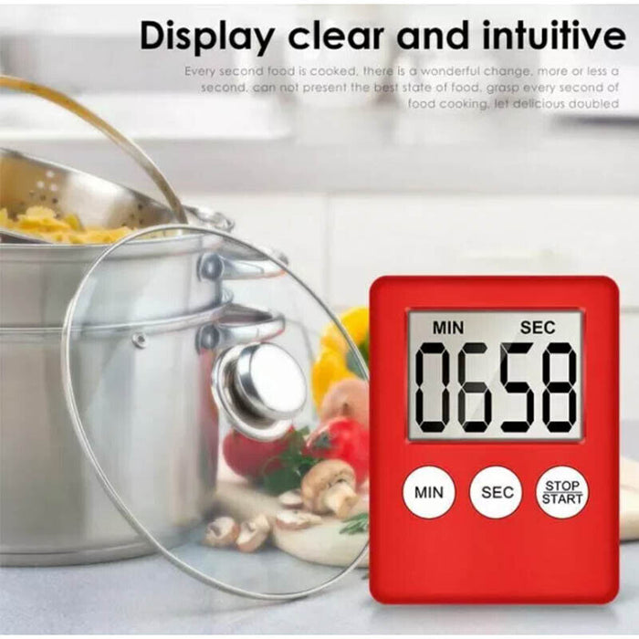 Digital Kitchen Timer 99-Minute Magnetic with Loud Alarm