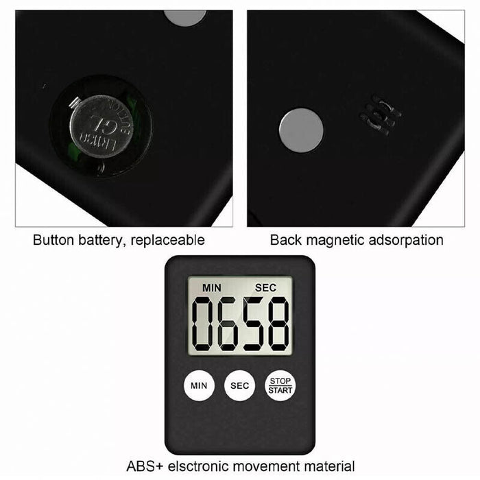 Digital Kitchen Timer 99-Minute Magnetic with Loud Alarm