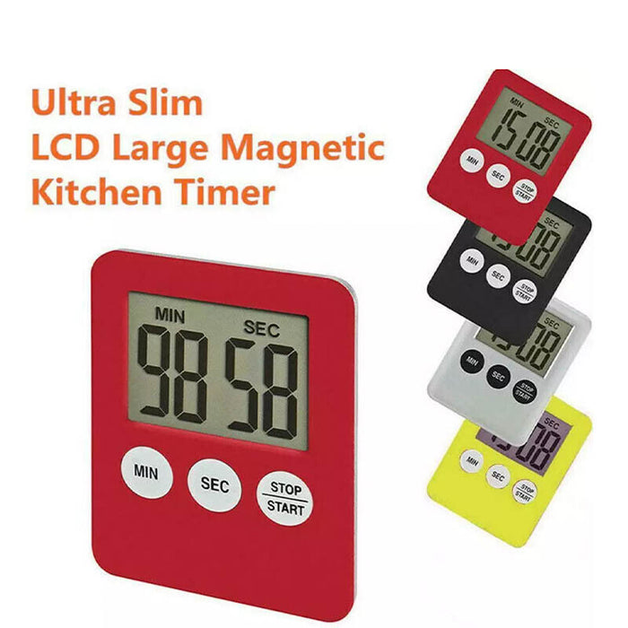 Digital Kitchen Timer 99-Minute Magnetic with Loud Alarm