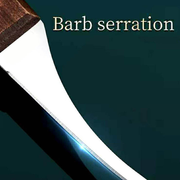 Stainless Steel Shrimp Peeler Tool with Wooden Handle for Seafood