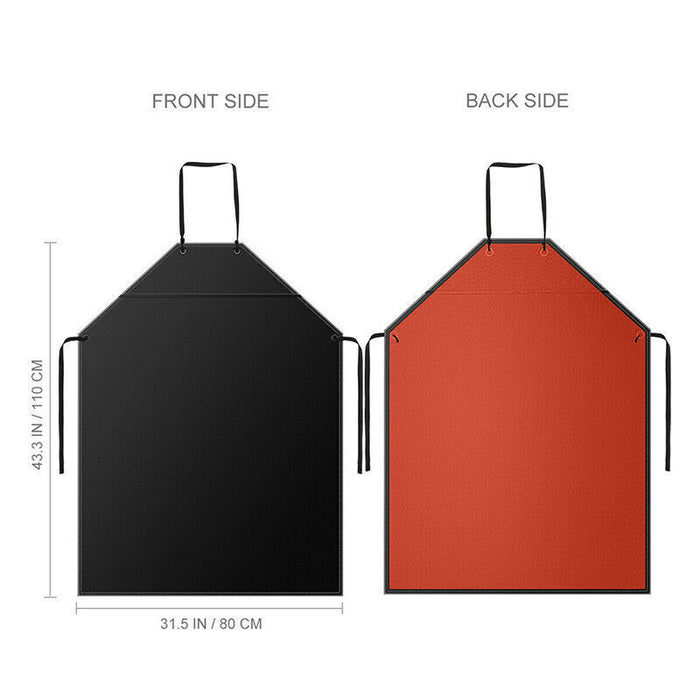 Waterproof PVC Apron Heavy Duty for Chef Butcher and Kitchen Work 110x80cm