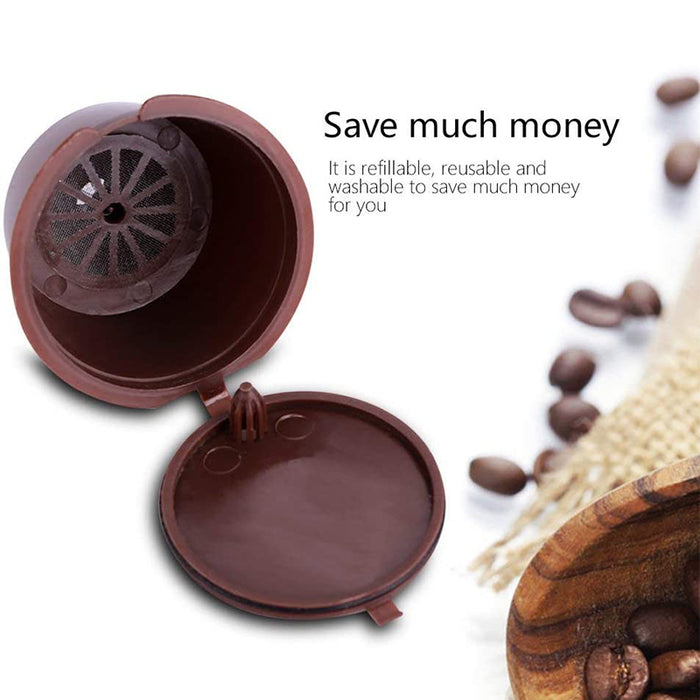 4 Pcs Reusable Dolce Gusto Coffee Capsules Food Grade PP