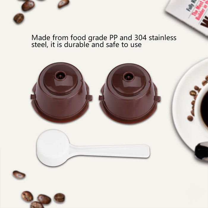 4 Pcs Reusable Dolce Gusto Coffee Capsules Food Grade PP