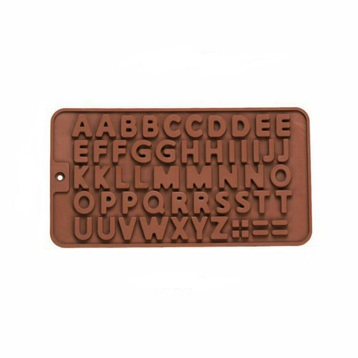 Silicone Alphabet & Number Casting Jewelry Mold Brown