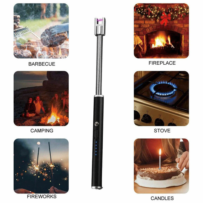USB Rechargeable Plasma Arc Lighter with 360° Flexible Neck