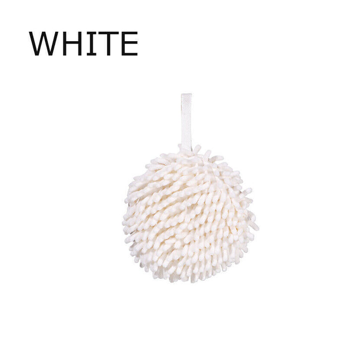 Plush Hand Drying Towel, Absorbent Kitchen Towel, Wall-Mounted with Hanging Rope