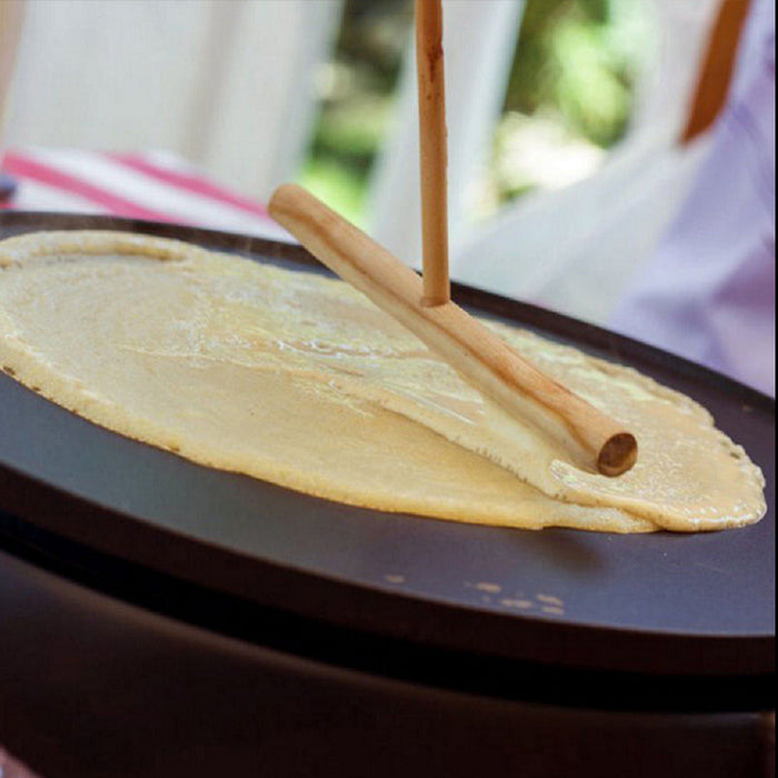 Wooden Crepe Maker Spreader, T-Shape Pancake Batter Spreader, 1/2PCS