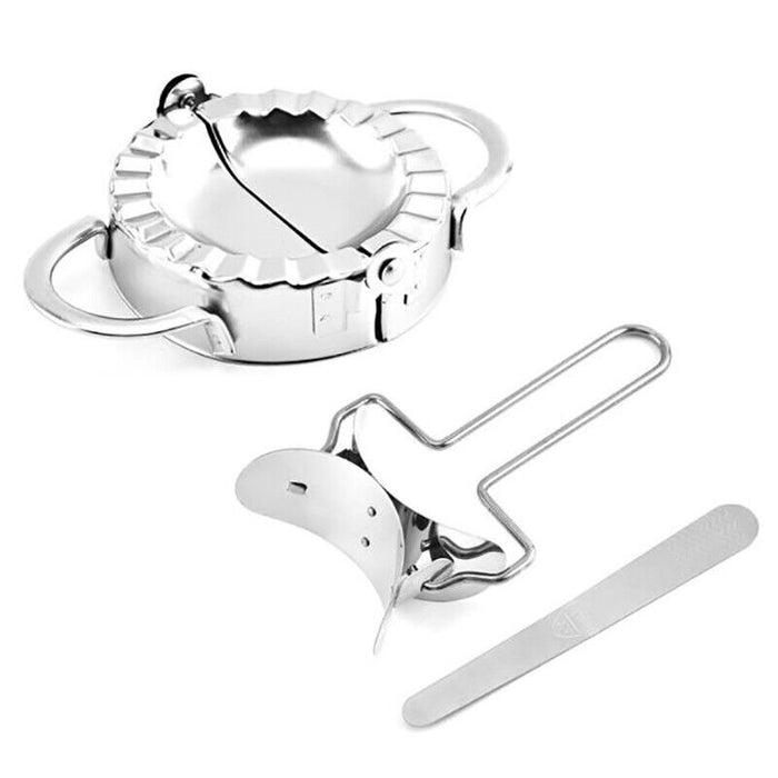 10PCS Stainless Steel Dumpling Maker Set with Roller Knife and Moulds