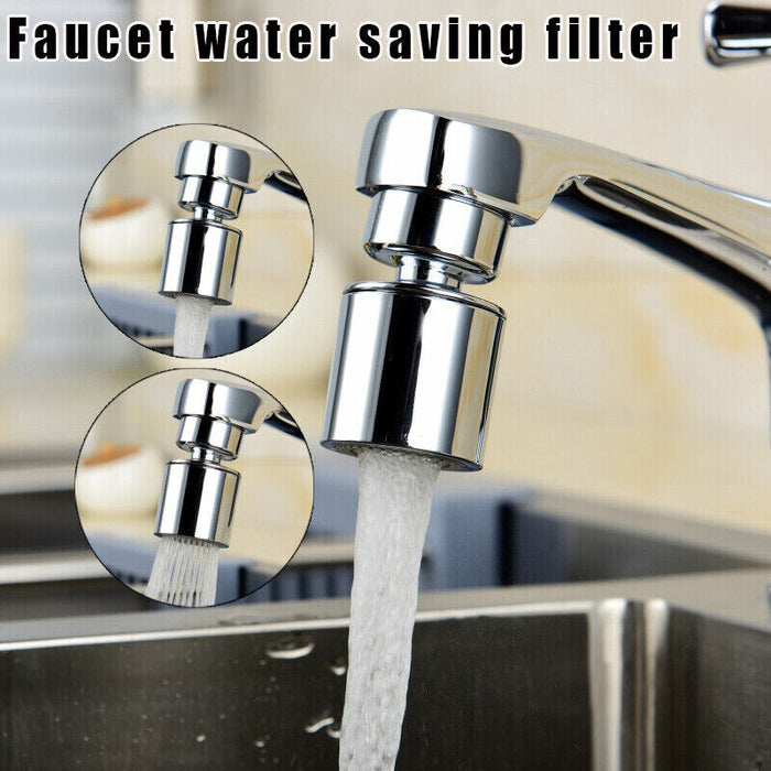 360° Rotating Copper Faucet Filter, Dual Water Flow Modes, Tool-Free Installation