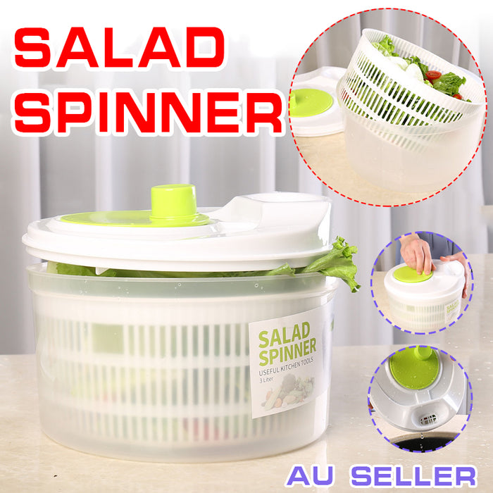 3L Salad Spinner with Rotary Handle