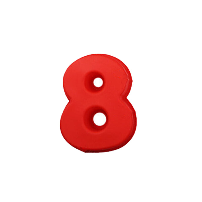 10 Inch Silicone Number Cake Mould 0–9 Non Stick Red