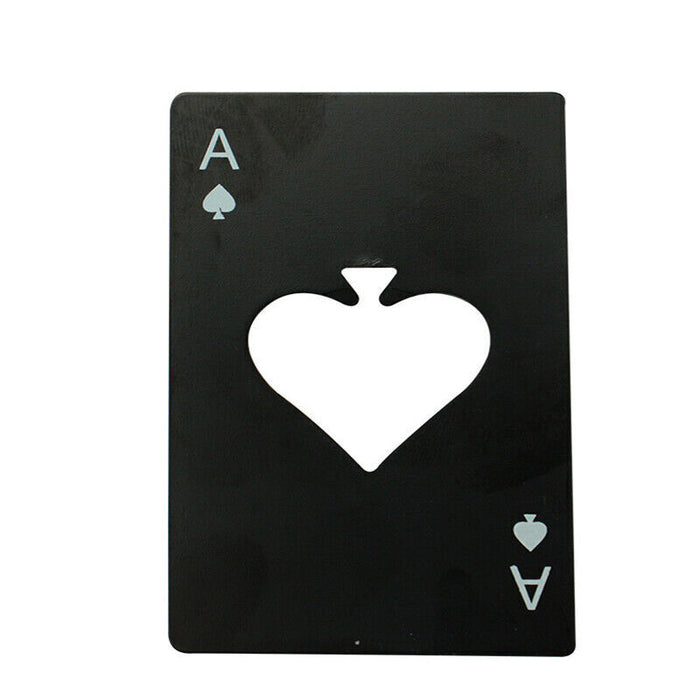 Ace of Spades Credit Card Bottle Opener Stainless Steel