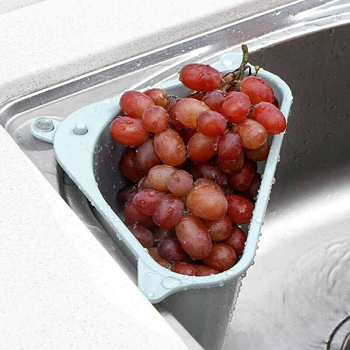 Triangle Sink Storage Drain Basket With Suction Cup PP