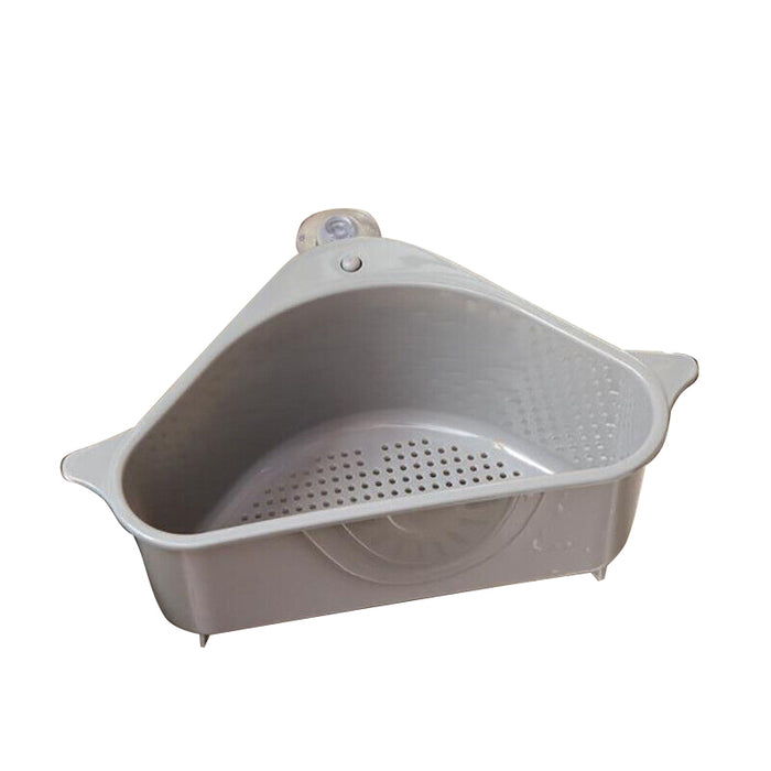 Triangle Sink Storage Drain Basket With Suction Cup PP
