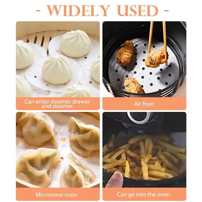 100Pcs Air Fryer Paper Liners, 7/8/9 Inch