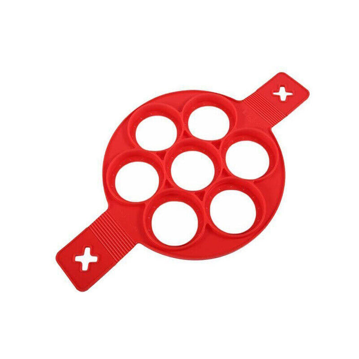 Nonstick Silicone Pancake Ring Maker Red 385 mm Anti-Hot