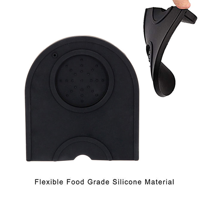 Coffee Tamper Silicone Corner Mat Food-Grade BPA Free 14 x 12.5 cm