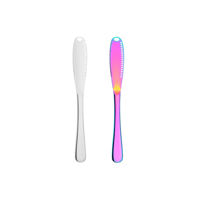 Stainless Steel Butter Knife Serrated Slotted Spreader 20.5cm