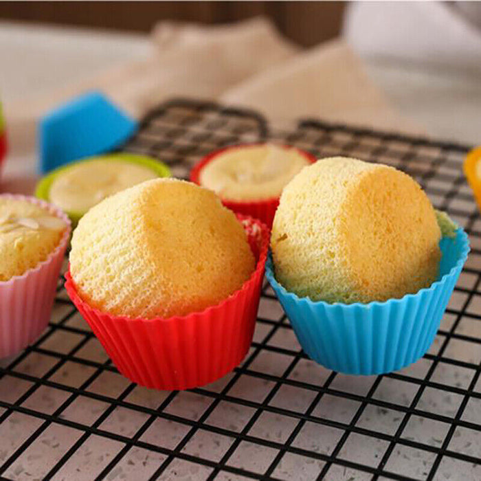 20 Pcs Silicone Cupcake Molds Round Cake Baking Mould Muffin Cup