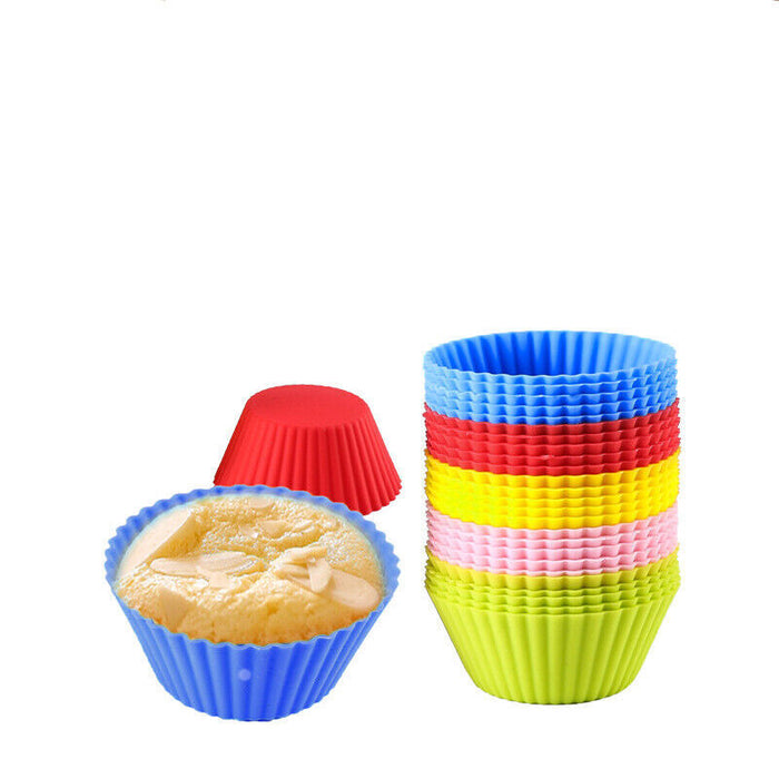 20 Pcs Silicone Cupcake Molds Round Cake Baking Mould Muffin Cup