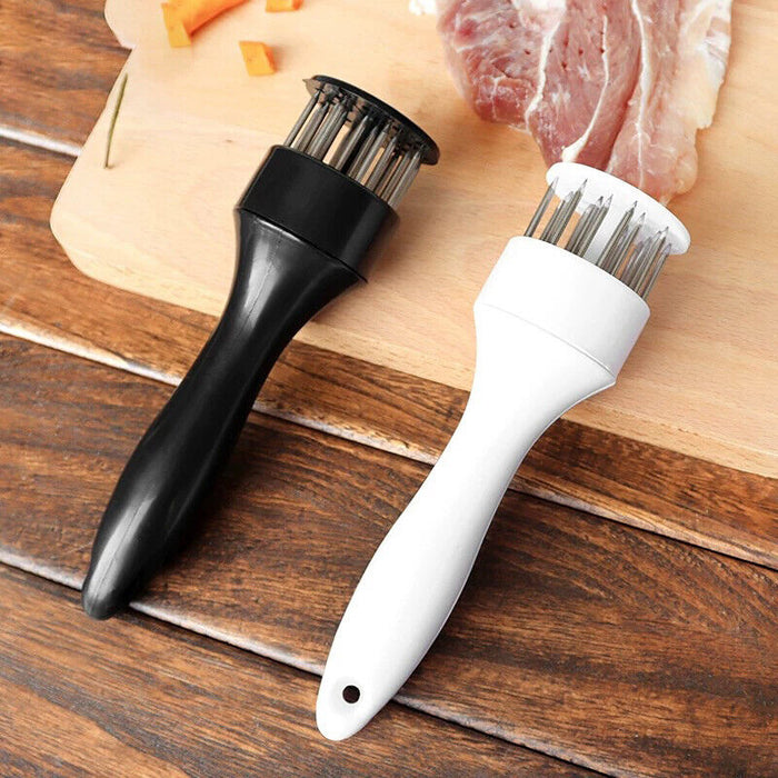 Stainless Steel Meat Tenderizer Needle Tool with Safety Lock