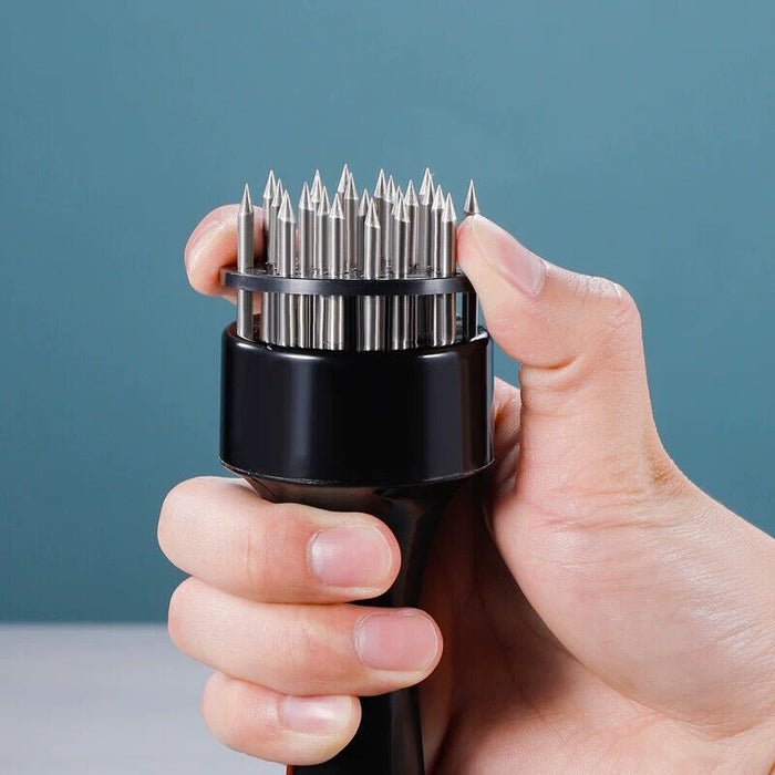 Stainless Steel Meat Tenderizer Needle Tool with Safety Lock