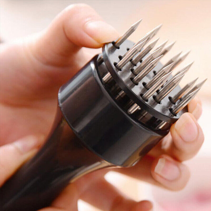 Stainless Steel Meat Tenderizer Needle Tool with Safety Lock