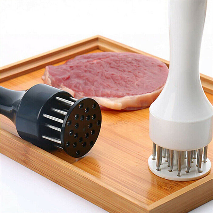 Stainless Steel Meat Tenderizer Needle Tool with Safety Lock