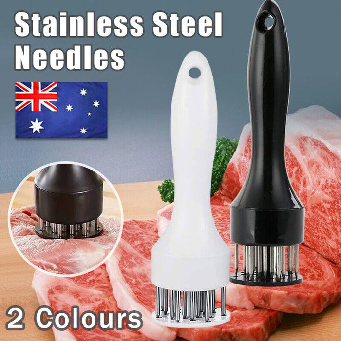 Stainless Steel Meat Tenderizer Needle Tool with Safety Lock