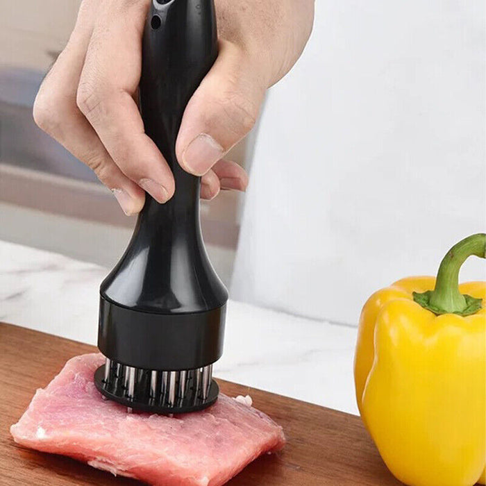 Stainless Steel Meat Tenderizer Needle Tool with Safety Lock