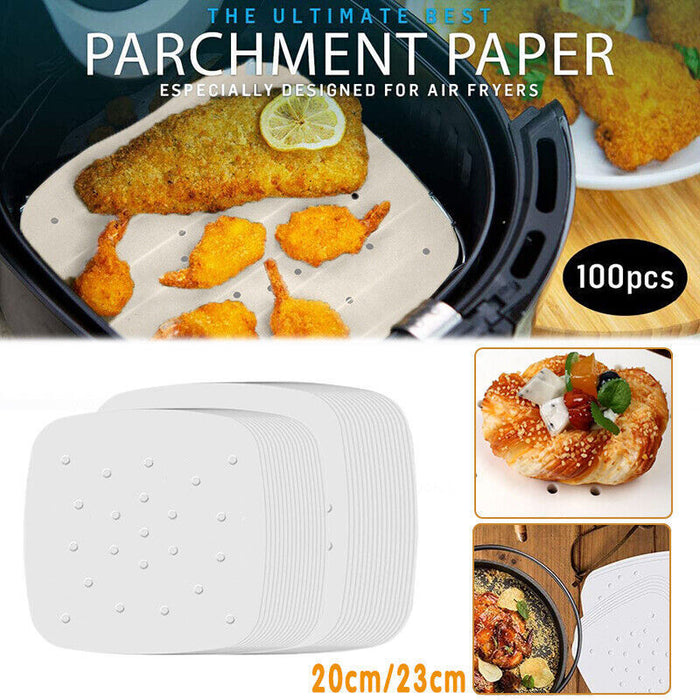 100pcs Air Fryer Parchment Paper Liners, 8-9inch