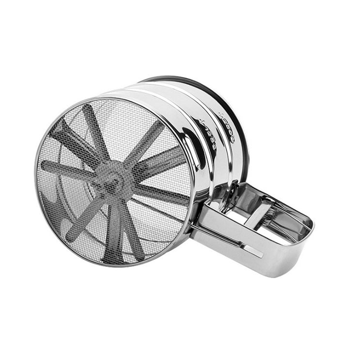 Semi-Automatic Flour Sifter Cup with Fine Mesh for Icing Sugar and Cocoa