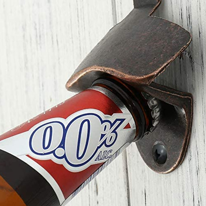 10 Pcs Wall-Mounted Beer Bottle Openers Zinc Alloy Retro