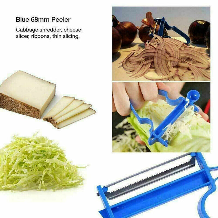 3 Pcs Vegetable Peeler Set with 304 Steel Blades Julienne