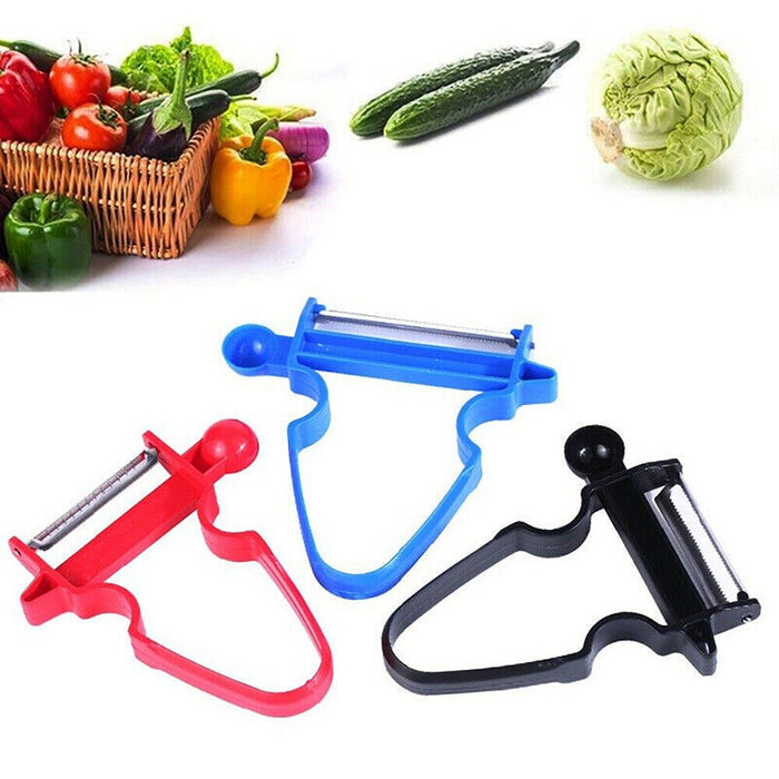 3 Pcs Vegetable Peeler Set with 304 Steel Blades Julienne
