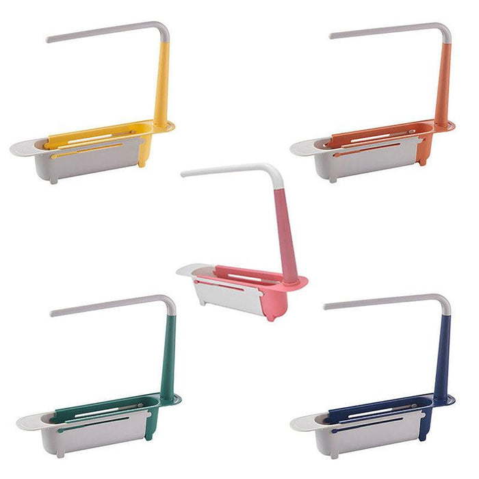 Telescopic Sink Rack Holder Expandable Storage Drain Basket