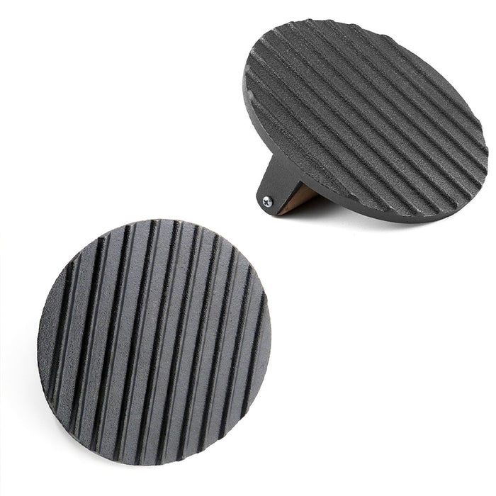 Cast Iron Burger Press with Wooden Handle, Even Heat Distribution for Searing