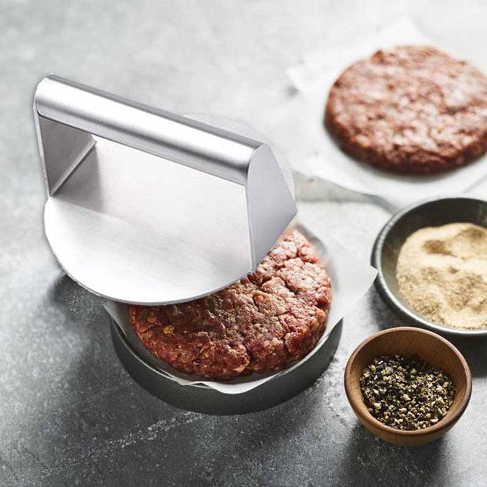 Stainless Steel Burger Press, Nonstick Grill Press for Patties, 14cm