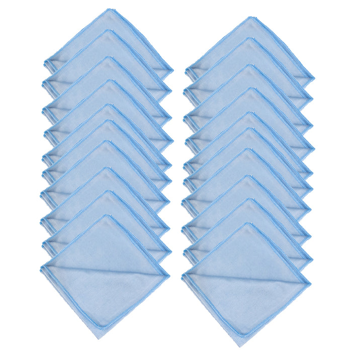 Microfiber Glass Cleaning Towels, Streak-Free for Windows, Screens, Lenses, 40x40cm