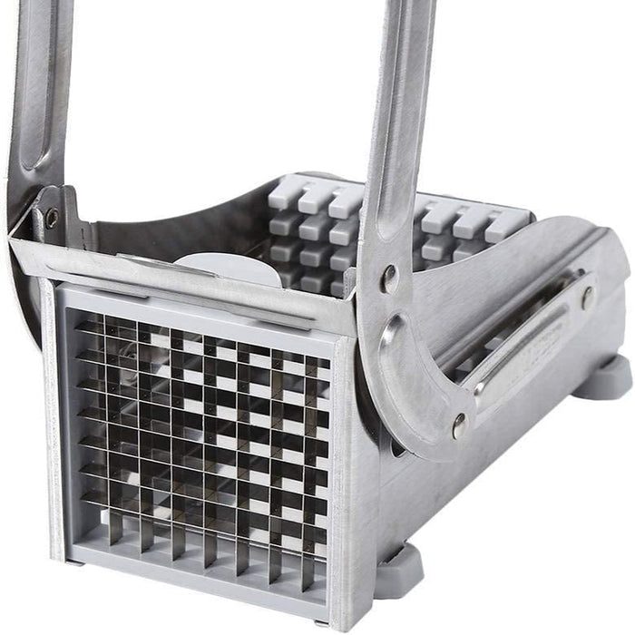 Manual Stainless Steel Potato Cutter with Interchangeable Blades