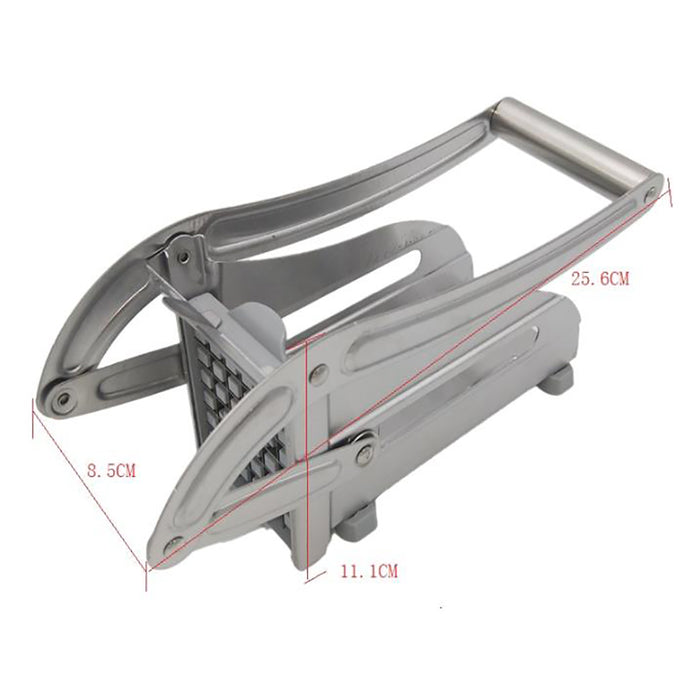 Manual Stainless Steel Potato Cutter with Interchangeable Blades