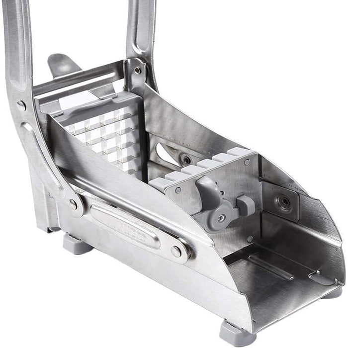 Manual Stainless Steel Potato Cutter with Interchangeable Blades