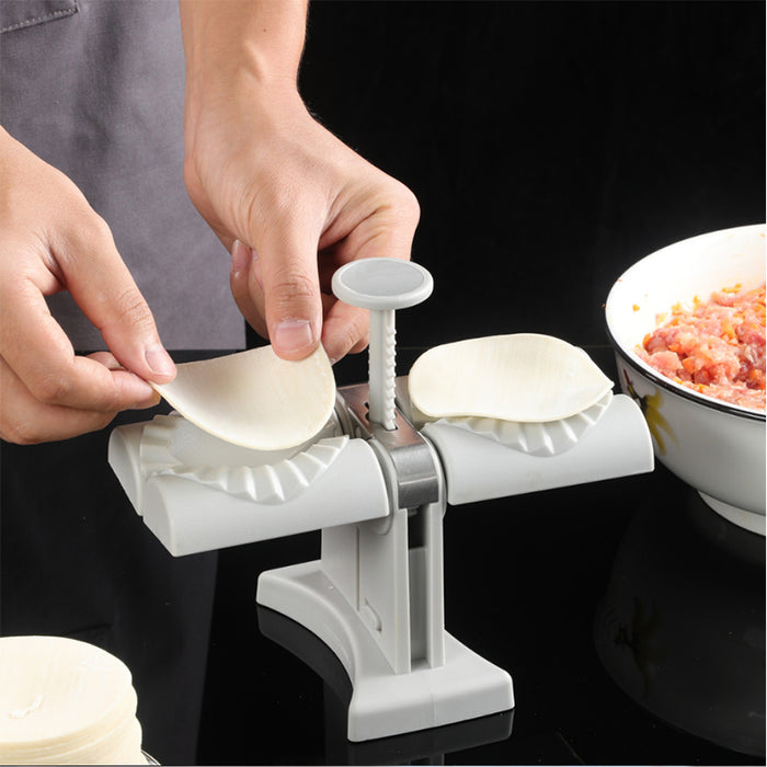Double Head Automatic Dumpling Maker Mould Stainless Steel Press Tool